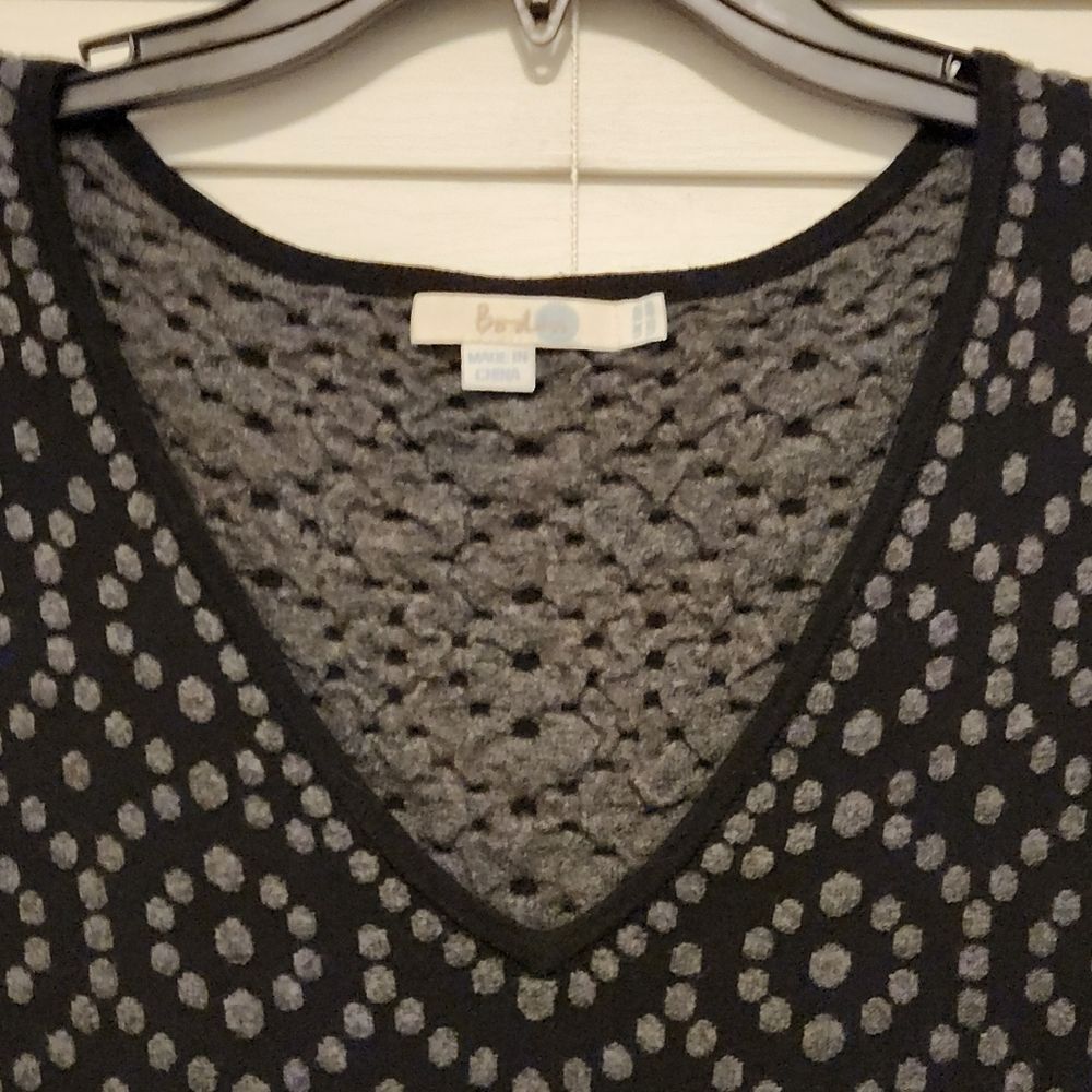 Boden Annabel Fit & Flare Dress Black & Gray Size: US4 - Picture 6 of 11